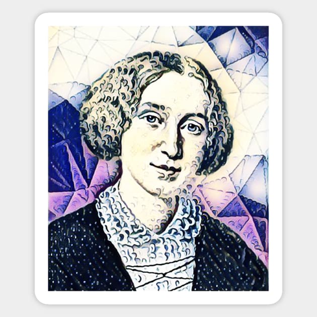 George Eliot Portrait | George Eliot Artwork 14 Sticker by JustLit